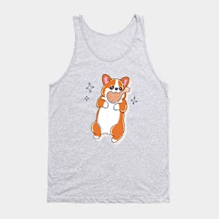 Corgi with Drumstick Tank Top